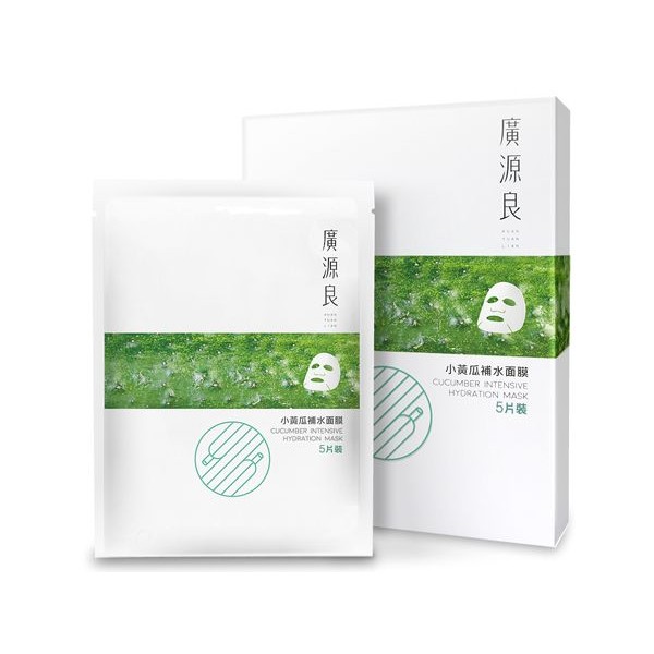 廣源良~小黃瓜補水面膜(5片入)