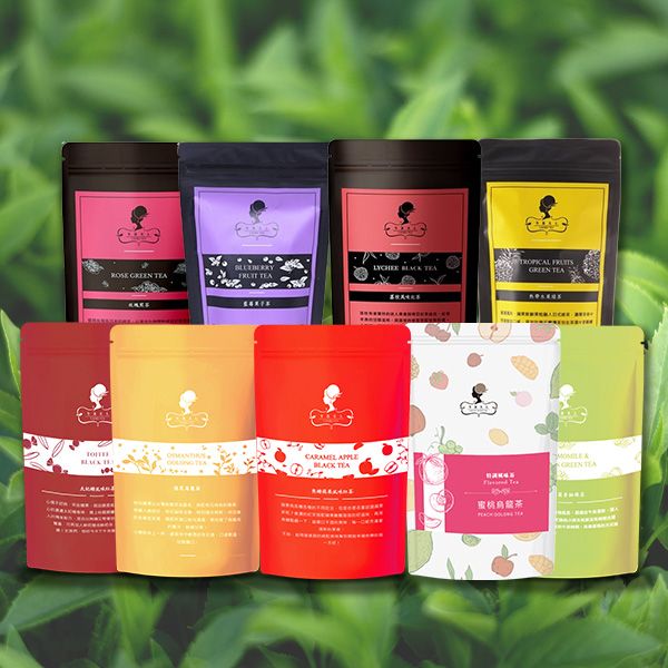 午茶夫人~覆盆子萊姆／桂花烏龍茶／康福茶／蜜桃烏龍／洋甘菊香柚綠茶／焦糖蘋果紅茶／熱帶水果綠茶／太妃糖紅茶／玫瑰煎茶／荔枝風味紅茶(1包入) 款式可選