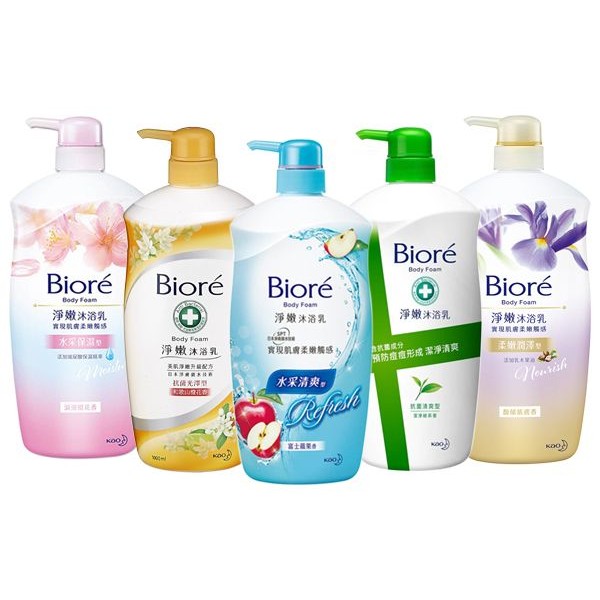 Biore 蜜妮~淨嫩沐浴乳(1000ml) 多款可選