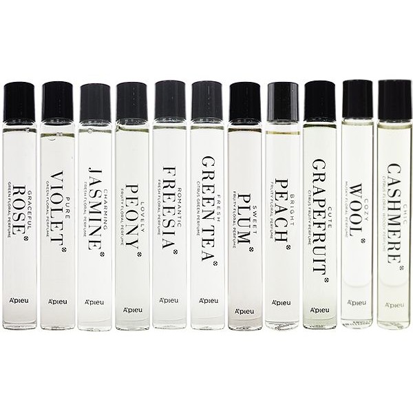 韓國 Apieu~香氛滾珠香水瓶(9.5ml) 款式可選