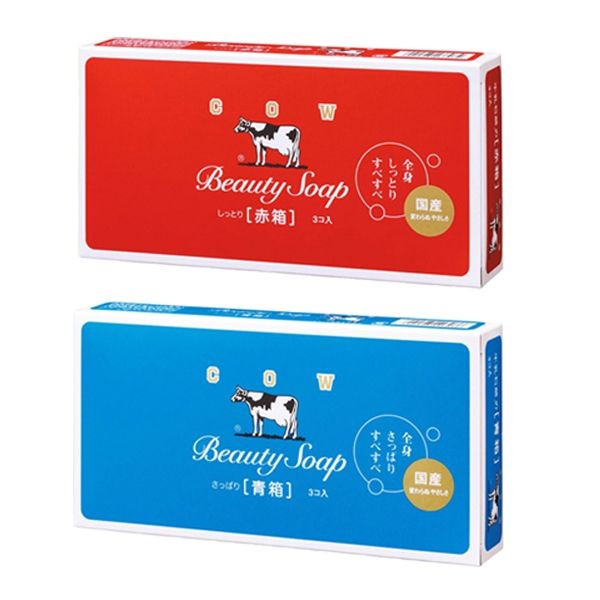 牛乳石鹼 COW~牛乳香皂(3入裝) 玫瑰滋潤型／茉莉清爽型 款式可選