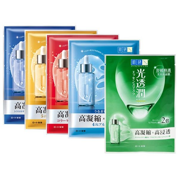 ROHTO 肌研~光透潤深層美白／極致水潤／亮澤緊緻／瞬效補水／舒緩修護 面膜(單片) 款式可選