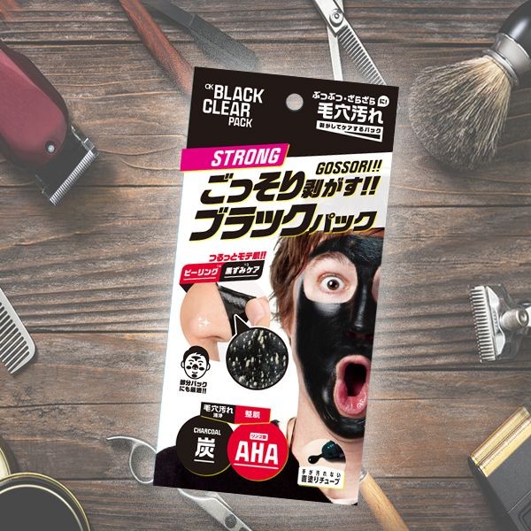 OK~男士革命-黑炭磁力拔除粉刺淨空面膜(撕除式)40g