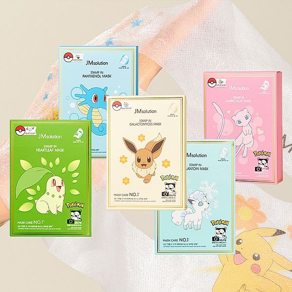 JMSolutionxPokemon~寶可夢面膜(30mlx10入／盒裝) 款式可選