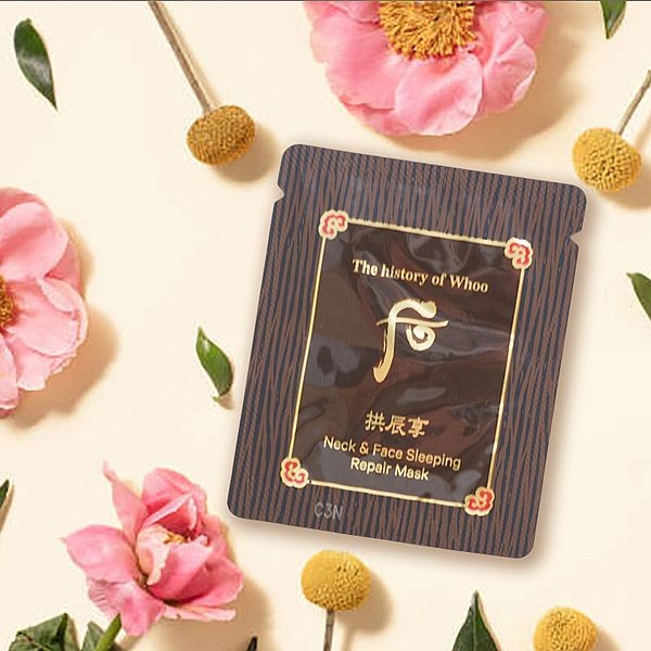 韓國 whoo后~拱辰享活膚臉頸修護睡眠面膜(2.5ml)