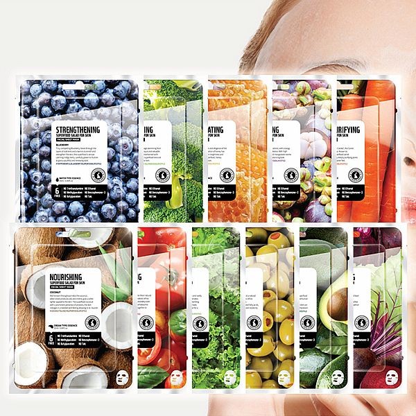 韓國 FARMSKIN 超級食物~霜狀／水型精華面膜(單片)25ml 款式可選