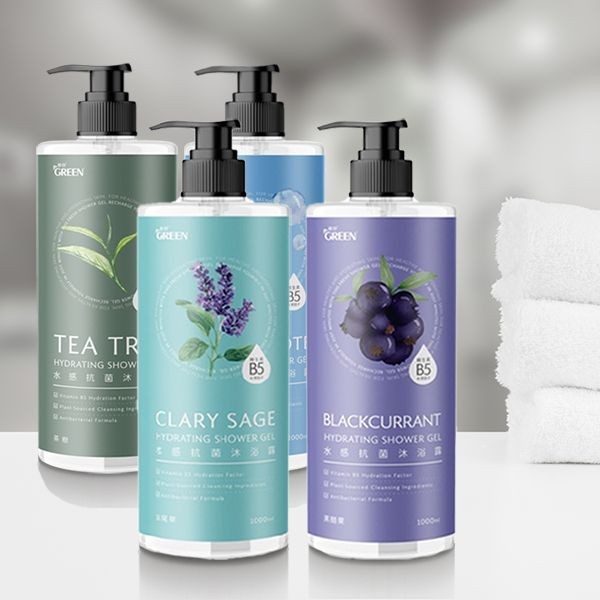 GREEN 綠的~水感抗菌沐浴露(茶樹 / 清新海洋 / 鼠尾草 / 黑醋栗)1000ml 款式可選