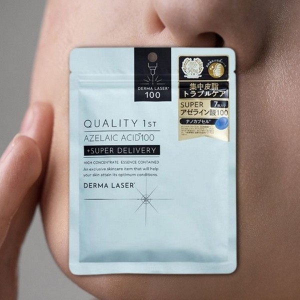 日本 Quality 1st~皇后面膜杜鵑花酸調理修護(淺藍)7枚入 皇后的秘密/Derma Laser